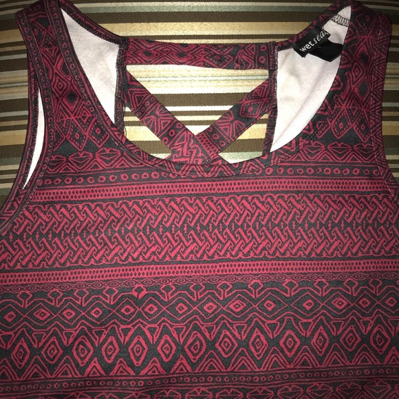 Wet Seal Tops - red crop top